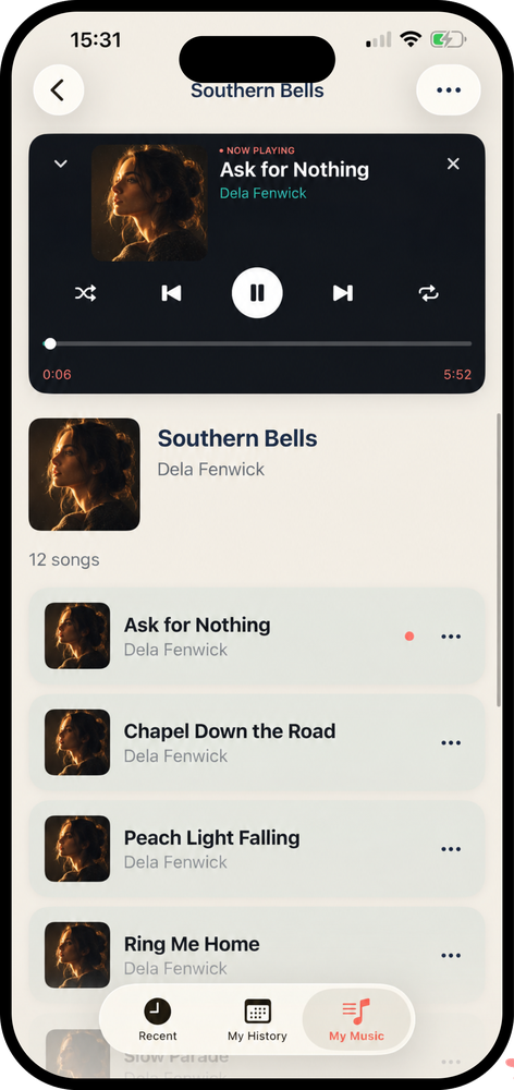 Playing an album inside Caltunes
